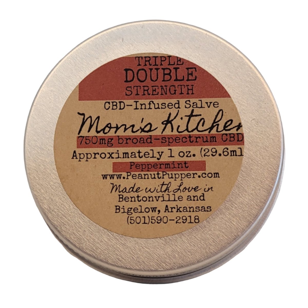 CBD - Infused Salve, Triple Double Strength - Peanut Pupper