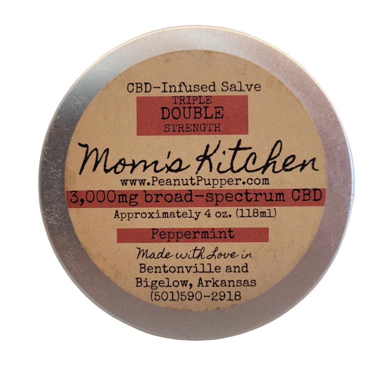 CBD - Infused Salve, Triple Double Strength - Peanut Pupper